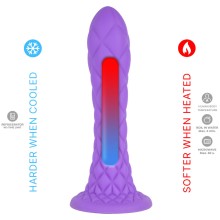 SILEXD - DREAMY DILDO FANTASY SILICONE LÍQUIDO TERMORATIVO FÚCSIA 18,5 CM