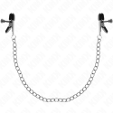 KINK - PINÇAS DE CORRENTE PLANA PRATA 34 CM