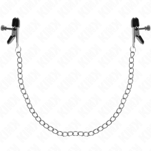 KINK - PINÇAS DE CORRENTE PLANA PRATA 34 CM