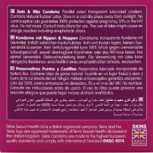 SKINS - DOTS RIBS PREMIUM CONDOMS PACK 4