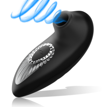 BLACKSILVER - DRAKE DELUXE SUCKING VIBE SILICONE RECARREGÁVEL PRETO