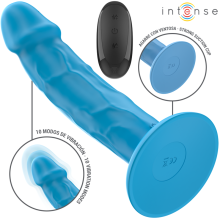 INTENSE - PHOEBE REALISTISCHER VIBRATOR 10 VIBRATIONEN BLAUE FERNBEDIENUNG