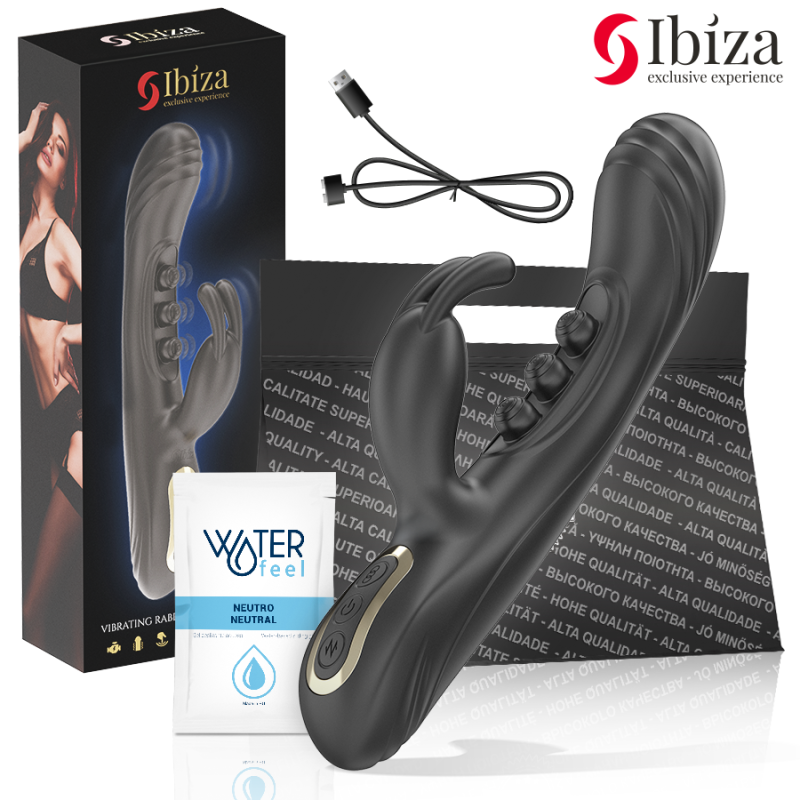 IBIZA - VIBRIERENDES RABBIT MIT PULSATION