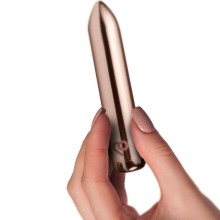 ROCKS-OFF - RECHARGEABLE VIBRATING BULLET GOLDEN ROSE
