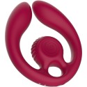 SNAIL VIBE - GIZI DUO PAARSTIMULATOR FERNBEDIENUNG BURGUND