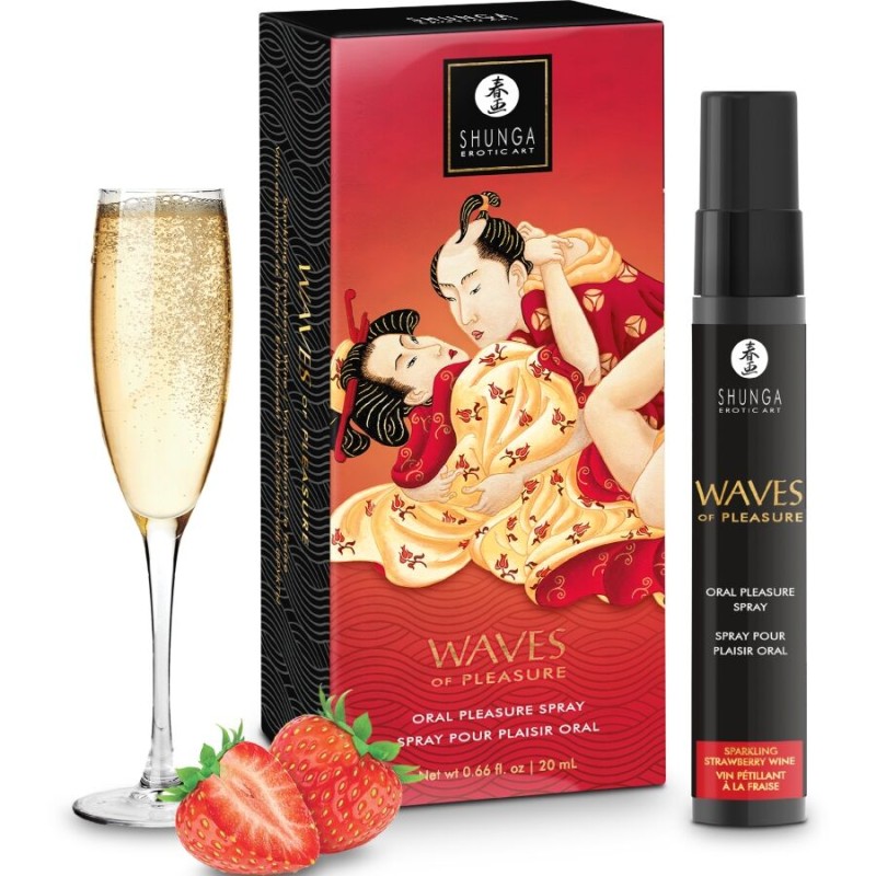 SHUNGA - WAVES PLEASURE SPRAY ORAL SEDUCTIVE FRAISE 20 ML