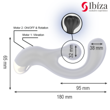 IBIZA - VIBRATING ROTATING STIMULATOR