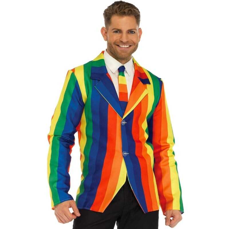 LEG AVENUE - BLAZER + CRAVATTA RAINBOW S