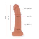 ONINDER - DILDO VIBRADOR BOGOTÁ MÉDIO 9 VELOCIDADES NATURAL 20