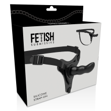 FETISH SUBMISSIVE HARNESS - SILICONE NOIR POINT G 16 CM