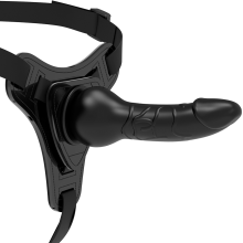 FETISH SUBMISSIVE HARNESS - SILICONE NERO REALISTICO 16 CM