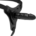 FETISH SUBMISSIVE HARNESS - REALISTISCHES SCHWARZES SILIKON 15 CM