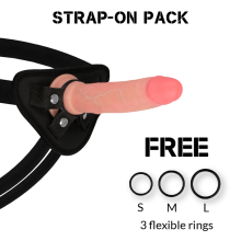ROCKARMY - HARNESS + FLÜSSIGER SILIKONDILDO PREMIUM AVENGER 19