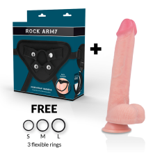 ROCKARMY - ARN S + FLÜSSIGER SILIKON DILDO PREMIUM KINGCOBRA 24