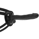 COCK MILLER - ARNÊS + DENSIDADE DE SILICONE ARTICULVEL COCKSIL PRETO 24 CM