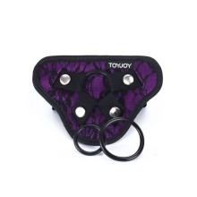 GET REAL - STRAP-ON LACE HARNESS PURPLE