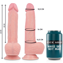 ROCKARMY - HARNAIS + VIBRATEUR SILICONE LIQUIDE PREMIUM TÉLÉCOMMANDE APACHE 20.5 CM -O- 4.62 CM