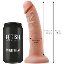 FETISH SUBMISSIVE CYBER STRAP - ARNÊS COM TECNOLOGIA DILDO