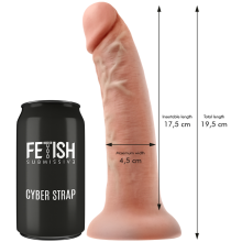 FETISH SUBMISSIVE CYBER STRAP - ARNÊS COM TECNOLOGIA DILDO