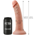 FETISH SUBMISSIVE CYBER STRAP - HARNESS WITH DILDO AND BULLET