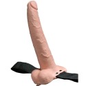 FETISH FANTASY SERIES - IMBRACATURA REGOLABILE PENE REALISTICO CON SFERE RICARICABILI E VIBRATORE 23 CM