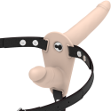 FETISH SUBMISSIVE HARNESS - DOPPELTE PENETRATION, FLEISCH-VIBRATOR