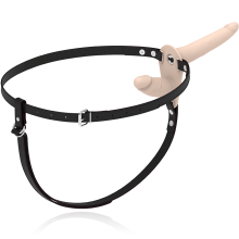 FETISH SUBMISSIVE HARNESS - DOPPELTE PENETRATION, FLEISCH-VIBRATOR