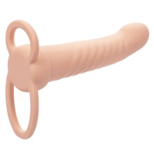 CALEXOTICS - MAXX RIBBED DUAL PENETRATOR 10 VIBRAZIONI CARNE