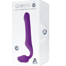 ADRIEN LASTIC - QUEENS STRAP-ON FLEXÍVEL VIOLETA TAMANHO M