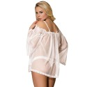 SUBBLIME WHITE BABYDOLL BELT SLEEVES S/M