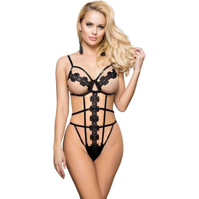 SUBBLIME STRAPPY LACE TEDDY S/M