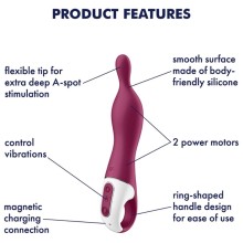 SATISFYER - AMAZING 1 ASPOT VIBRATOR BERRY