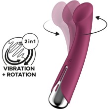 SATISFYER - SPINNING G-SPORT 1 ROTATOR VIBRATOR RED