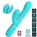 PRETTY LOVE - VIBRATEUR MULTIFONCTION G-SPOT VERT AQUA