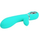 PRETTY LOVE - VIBRATEUR MULTIFONCTION G-SPOT THOMAS VERT AQUA