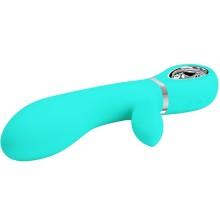 PRETTY LOVE - VIBRATEUR MULTIFONCTION G-SPOT THOMAS VERT AQUA