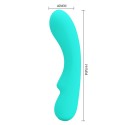 PRETTY LOVE - PRESCOTT RECHARGEABLE VIBRATOR AQUA GREEN