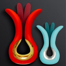 G-VIBE - GVIBE MAXI VIBRATOR WITH TWO FLEXIBLE TIPS CORAL