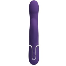 PRETTY LOVE - ZALIN VIBRADOR DE COELHO PÉROLAS 4 EM 1 ROXO