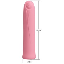 PRETTY LOVE - CURTIS MINI SUPER POWER VIBRATOR 12 PINK SILICONE