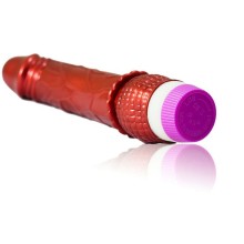 BAILE - VIBRADOR VERMELHO REALISTA 23 CM