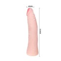 BAILE - DILDO DE SILICONE REALISTIC SKIN TOUCH 19 CM COR DA