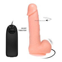 BAILE - VIBRAO E ROTAO DILDO DONG REALISTA 20 CM