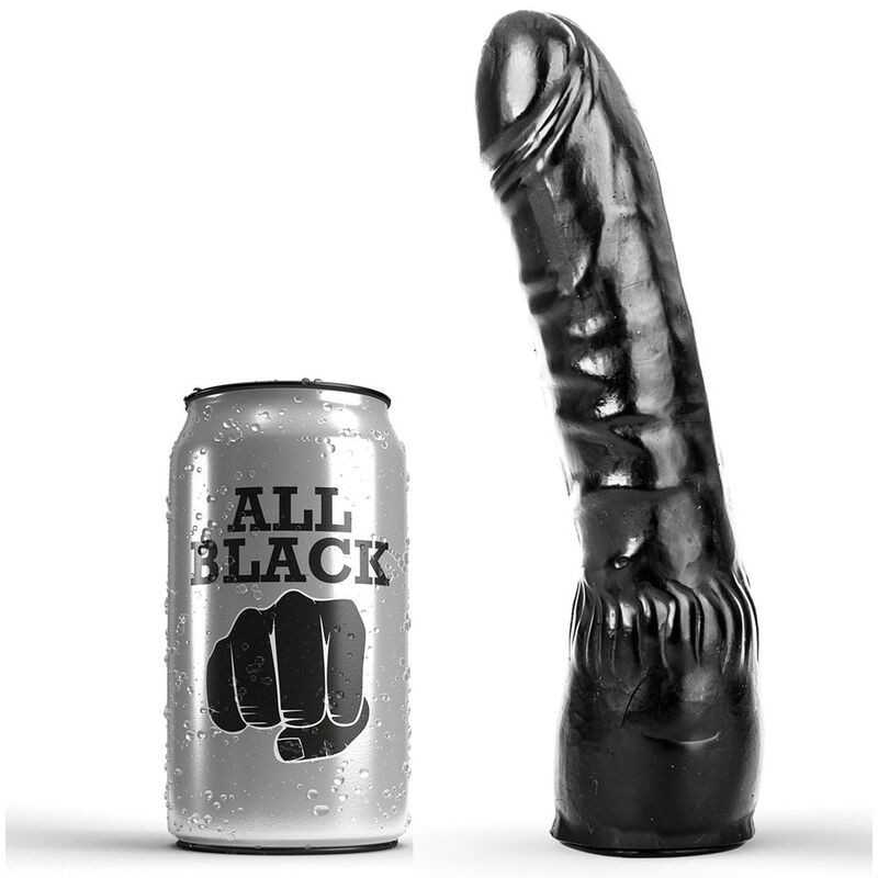 ALL BLACK - GODE NOIR RÉALISTE 20 CM