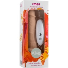 ALIVE - VIBRATEUR ROTATEUR DE PÉNIS RÉALISTE CESAR 17,5 CM