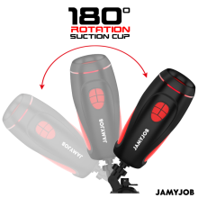 JAMYJOB - MASTURBADOR AUTOMÁTICO BASE PYSTON COM DILDO DE