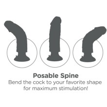 KING COCK - 20.32 CM VIBRATING COCK FLESH