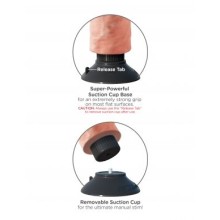 KING COCK - VIBRATORDILDO 20.32 CM NATÜRLICH