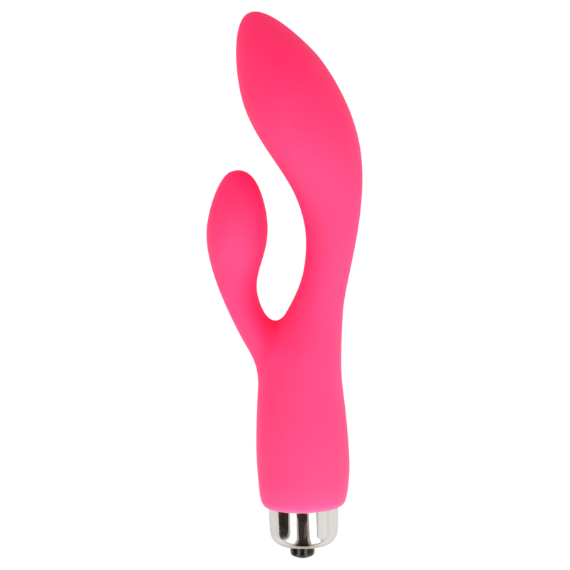 OHMAMA - VIBRATEUR AVEC LAPIN 13 CM ROSE