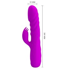 PRETTY LOVE - VIBRADOR DE COELHO RECARREGVEL MELANIE ROXO